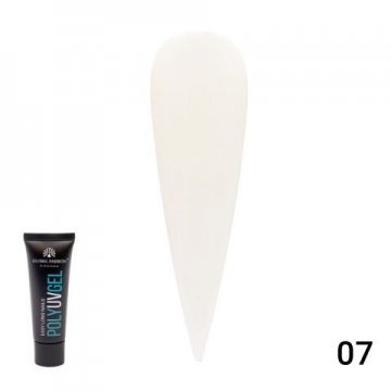 Полигель (акригель) poly uv gel eln global fashion №07 30 мл,молочный