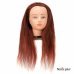 Голова учебная для причесок,искусственный волос 50-55 см,бордовый
