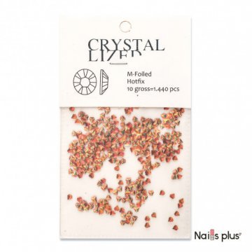 Декор для ногтей лепесток оранжевый перламутр