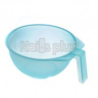 Миска YRE с длинной ручкой - прозрачная нежно-голубая